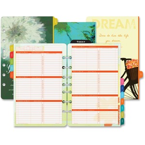 Day-Timer Flavia Monthly Planner Refill - Monthly - 5.5" x 8.5" - January till December - 8:00 AM to 6:00 PM - 1 Week Per 2 Page(s)