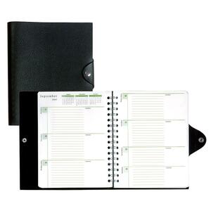 Day-Timer Unique Weekly Planner - Weekly - 6.5" x 8.5" - Black