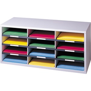 Fellowes Literature Organizer _ 12 Compartment Sor