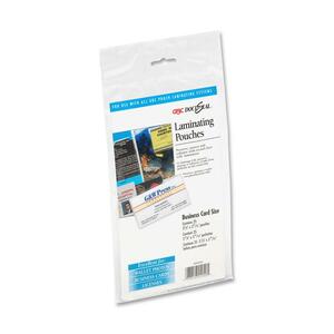 GBC Laminating Pouches - Business Card 2.25" Width x 3.75" Length x 5mil - 25 / Pack - Clear