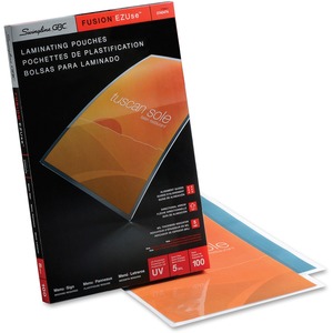 GBC Clear Premium Laminating Pouches - 11.25" Width x 17.25" Length x 5mil - 100 / Box - Clear