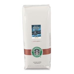Starbucks Decaffeinated House Blend Coffee - Ground - House Blend Decaf - 16 oz Per Bag