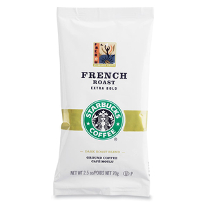 Starbucks French Roast Coffee Pack - Ground - French Roast - 2.5 oz Per Packet