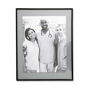 Sparco Floating Frame - 11" x 14" Insert - Vertical, Horizontal - Glass - Black
