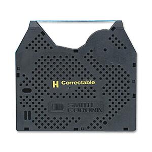Smith Corona H Series Typewriter Correction Ribbon - Black Tape - Ergonomic Dispenser - 2 / Pack - Black Dispenser