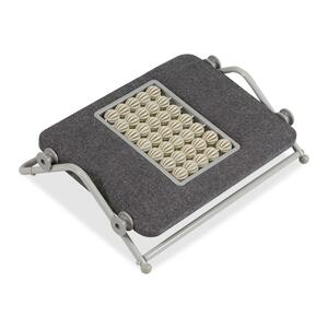 Balt Rolax Ergonomic Footrest - Massage - 17" x 14" x 5" - Gray