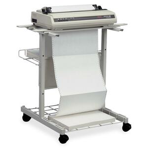 Balt Adjustable Printer Stand - Metal - Gray
