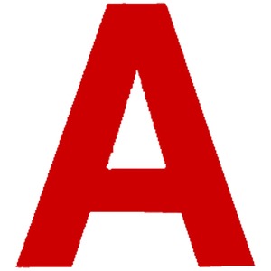 Chartpak Vinyl Letters - 4"Red