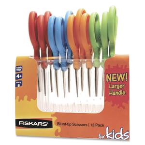 Fiskars Class Pack Scissors - 1.75" Cutting Length - 5" Overall Length - Pointed - Left/Right - Stainless Steel, Plastic - Assorted