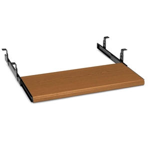 HON Slide-Away Laminate Keyboard Platform - 22" x 17" - Medium Oak