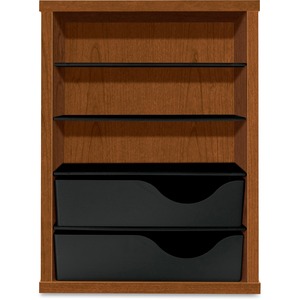 HON Vertical Paper Manager - 19.68" x 15" x 10.87" - Wood - Cherry