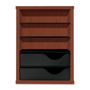 HON Vertical Paper Manager - 19.68" x 15" x 10.87" - Wood - Henna Cherry