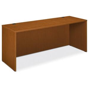 Basyx BL Series Credenza Shell - 72" Width x 24" Depth x 29" Height - Straight Edge - Wood - Bourbon Cherry Top, Bourbon Cherry Frame