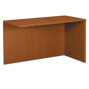 Basyx BL Series Return Shell - 48" Width x 24" Depth x 29" Height - Straight Edge - Wood - Bourbon Cherry Top, Bourbon Cherry Frame