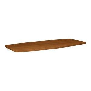 Basyx Boat Shaped Conference Table Top - Boat - 44" x 96" x 1.12" - Medium Oak