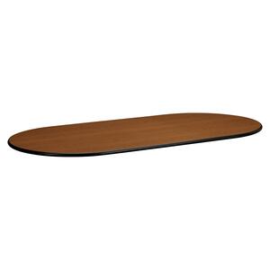 Basyx Conference Table Top - Oval - 48" x 96" x 1.12" - Medium Oak