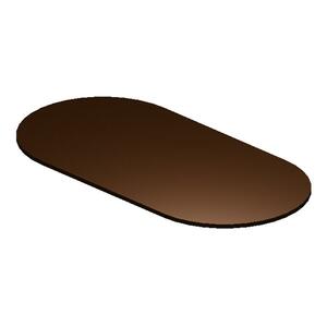 Basyx Conference Table Top - Oval - 48" x 96" x 1.12" - Walnut