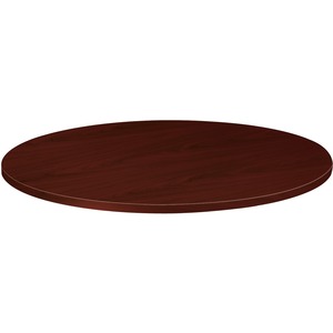 Basyx Conference Table Top - Round x 1.5" - 48" - Mahogany