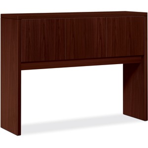 HON 10500 Series Stack-On Storage Hutch - 48" Width x 14.62" Depth x 37" Height - 3 Door - Square Edge - Wood - Mahogany