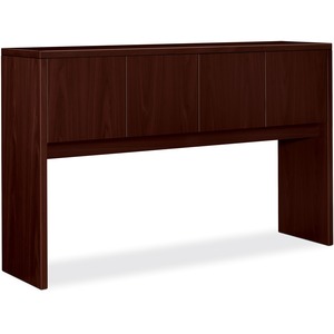 HON 10500 Series Stack-On Storage Hutch - 60" Width x 14.62" Depth x 37" Height - Square Edge - Wood - Mahogany