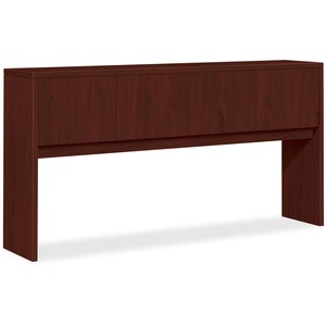 HON 10500 Series Stack-On Storage Hutch - 72" Width x 14.62" Depth x 37" Height - Square Edge - Wood - Mahogany