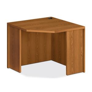 HON 10500 Series Corner Unit - 24" Width x 36" Depth x 29.5" Height - Square Edge - Wood - Medium Oak
