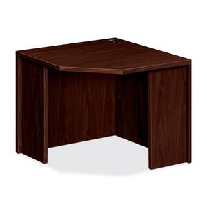 HON 10500 Series Corner Unit - 24" Width x 36" Depth x 29.5" Height - Square Edge - Mahogany
