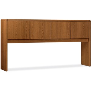 HON 10600 Series Four-Door Stack-on Storage Unit for 72" Credenza - 69" Width x 14.62" Depth x 37" Height - 4 Door - Radius Edge - Particleboard - Medium Oak Top
