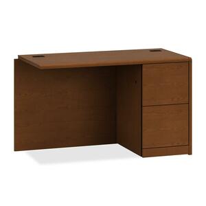 HON 10700 Series File/File Right Return - 48" Width x 24" Depth x 29.5" Height - Waterfall Edge - Wood - Henna Cherry