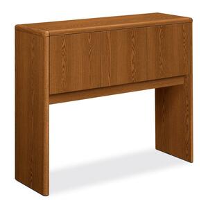 HON 10700 Series Stack-on 3-Door Storage Unit for 48" Wide Return - 45" Width x 14.62" Depth x 37" Height - 3 Door - Waterfall Edge - Wood - Medium Oak Top