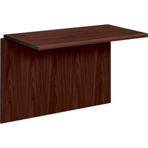 HON 10700 Series Desk Bridge - 42" Width x 24" Depth x 29.5" Height - Waterfall Edge - Wood - Mahogany