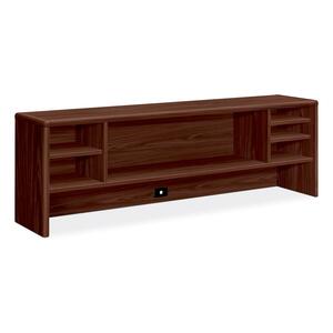 HON 10700 Series Stack-on Organizer - 69" Width x 14.62" Depth x 22" Height - Waterfall Edge - Wood - Mahogany