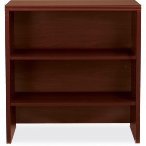 HON Valido 11500 Series Bookcase Hutch - 36" Width x 14.62" Depth x 37.5" Height - Ribbon Edge - Particleboard - Mahogany Top