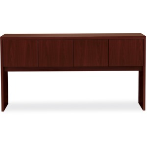 HON Valido 11500 Series Stack-on Storage Hutch - 72" Width x 14.62" Depth x 37.5" Height - Ribbon Edge - Particleboard - Mahogany Top