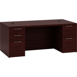 HON Valido 11500 Series Double Pedestal Desk - 72" Width x 36" Depth x 29.5" Height - Double - Ribbon Edge - Particleboard - Laminate