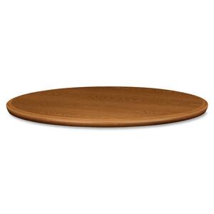 HON Hospitality Table Top - Round x 1.12" - 36" - Medium Oak