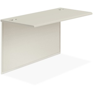 HON 38000 Series Bridge - 48" Width x 24" Depth x 29.5" Height - Radius Edge - Steel - Light Gray Top, Light Gray Frame