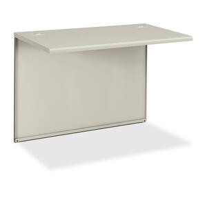 HON 38000 Series Bridge - 42" Width x 24" Depth x 29.5" Height - Radius Edge - Steel - Light Gray Top, Light Gray Frame