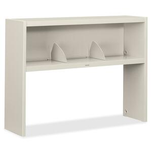 HON 38000 Series Stack-On Full Clearance Unit - 48" x 13.5" x 36" - Steel - Grommet, Stackable, Security Lock - Light Gray