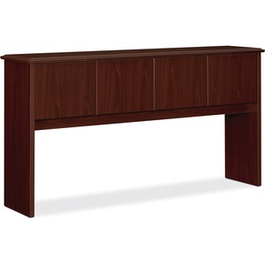 HON 94000 Series Stack-on Storage - 70" Width x 16.25" Depth x 37" Height - 4 Door - Molded Edge - Wood, Particleboard - Mahogany