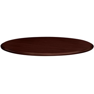 HON 94000 Series Round Table Top - Round x 1.12" - 48" - Hardwood, Particleboard - Mahogany