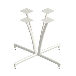 HON Contemporary Design Table - Black Feet, Titanium