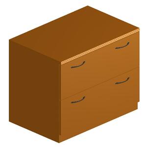 HON Park Avenue Collection Lateral File - 29.5" x 24" x 36" - 2 x File Drawer(s) - Security Lock