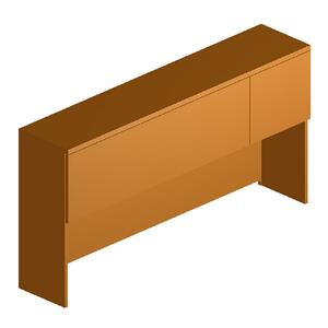 HON Park Avenue Stack-On Storage - 72" Width x 14.75" Depth x 37" Height - Cascade Edge - Wood - Bourbon Cherry