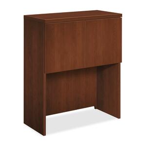 HON Park Avenue Stack-On Storage - 31.37" Width x 14.75" Depth x 37" Height - Tri-oval Edge - Wood - Henna Cherry