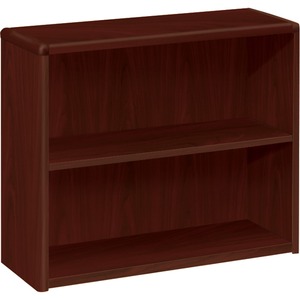 HON 10700 Series Bookcase - 36" x 13" x 29.62" - Wood, Hardwood - 2 x Shelf(ves) - Mahogany