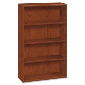 HON 10700 Series Bookcase - 36" x 13" x 57" - Wood, Hardwood - 4 x Shelf(ves) - Cherry