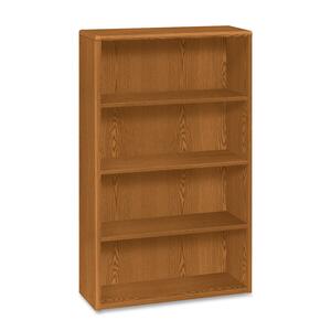 HON 10700 Series Bookcase - 36" x 13" x 57" - Wood, Hardwood - 4 x Shelf(ves) - Medium Oak