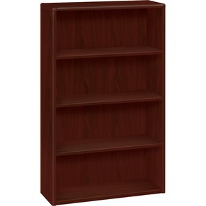 HON 10700 Series Bookcase - 36" x 13" x 57" - Wood, Hardwood - 4 x Shelf(ves) - Mahogany