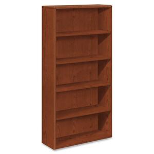 HON 10700 Series Bookcase - 36" x 13" x 71" - Wood, Hardwood - 5 x Shelf(ves) - Cherry
